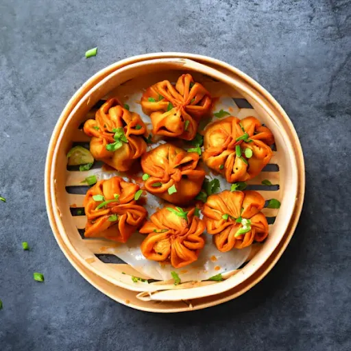 Fried Chicken Tikka Momos [7pcs]