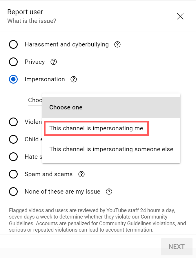 How To Report a Channel on  Using Site or App - Viralyft