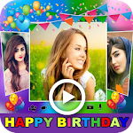 Cover Image of Download Happy Birthday Video Maker With Song, Name & Photo birthdayvideomaker.1 APK