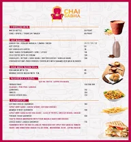 Chai Sabha menu 1