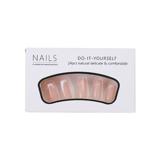 Title 2, Womens White Edge Love Sweet Nail Patch, easy ...