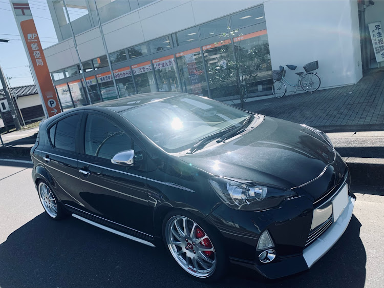 アクアの金融機関巡り・ENEOS・トラクター・田んぼドライブ・秋の気配に関するカスタム事例の投稿画像2枚目