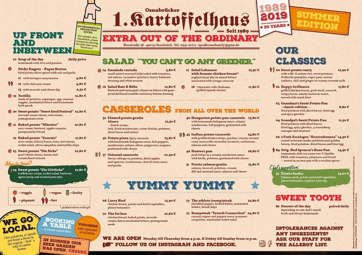 1. Osnabrücker Kartoffelhaus Dominikaner gluten-free menu