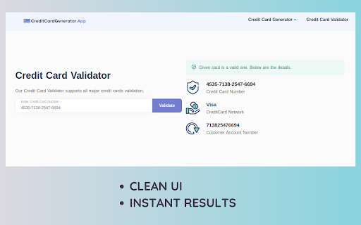 Credit Card Validator