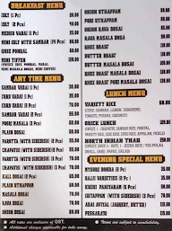 Arusuvai Cafe menu 8