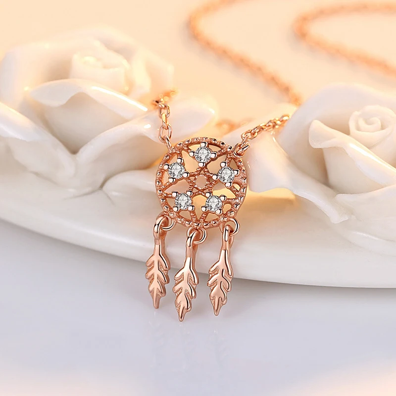 S925 Gümüş Rüya Kapanı Kolye Kadınlar için Avrupa ve Amerikan Tarzı Moda Takı Koruma ve Zarafet Mükemmel Hediye