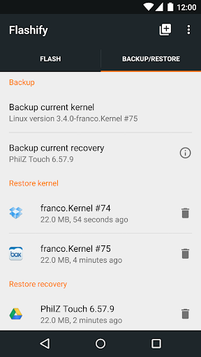 Flashify for root users