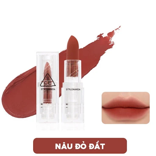 Son thỏi 3CE vỏ trong suốt 3CE Soft Matte Lipstick Speak To Me - 3.5g