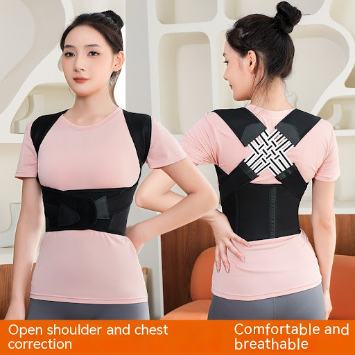 Title 2, Unisex Anti-Humpback Chest Lift Brace Posture C...