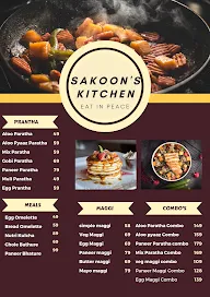 Sakoon's Kitchen menu 1