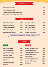 Rock And Rolls menu 2