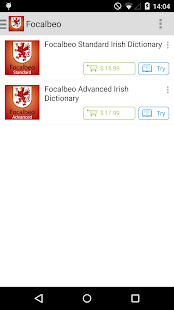 Irish<->English dictionaries Screenshots 0