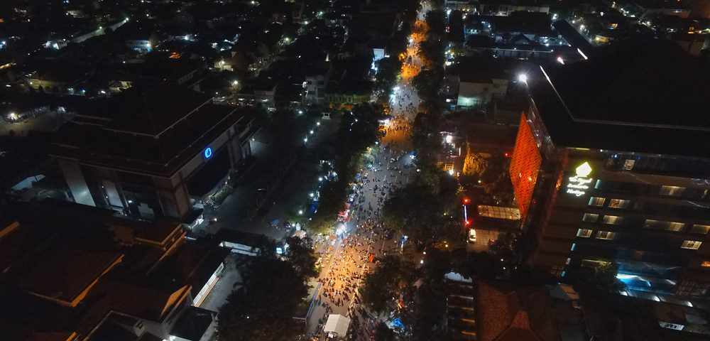 Car Free Night Surakarta on New Year’s Eve Indonesia