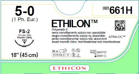 Ethilon 5/0 FS-2 45cm 661H