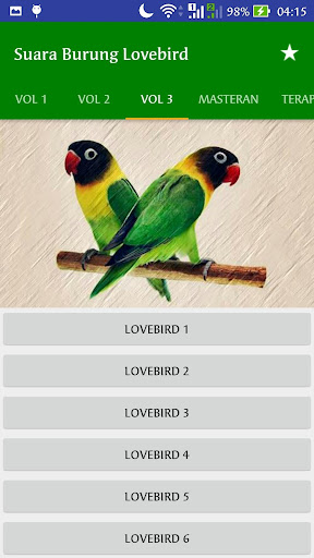 Suara Burung Lovebird Juara - MP3 Offline