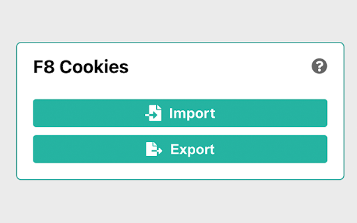 F8 Cookies - Share online accounts