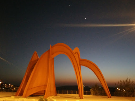 The Red Statue in Jerusalem