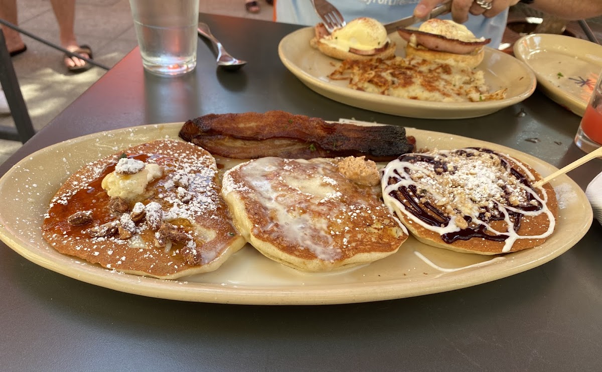 Gluten free pancake trio was ah-mazing!!!!!