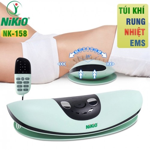 Máy Massage Thắt Lưng Và Kéo Giãn Cột Sống Lưng Pin Sạc Nikio Nk - 158, Hỗ Trợ Cải Thiện Các Bệnh Lý Về Cột Sống Lưng