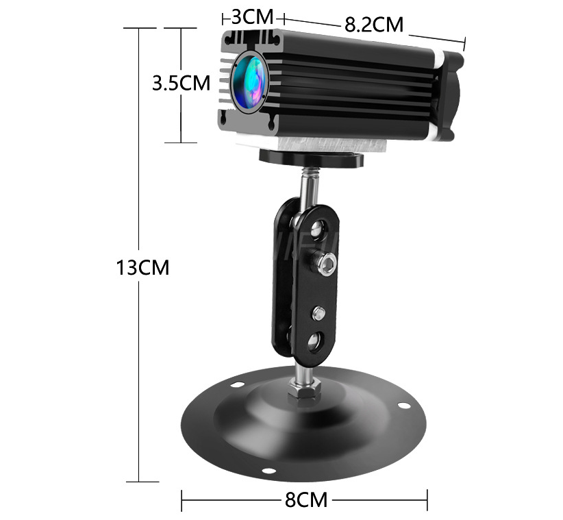 Projecteur laser extérieur longue portée avec faisceau large. Illuminez votre jardin avec des effets lumineux spectaculaires et durables.