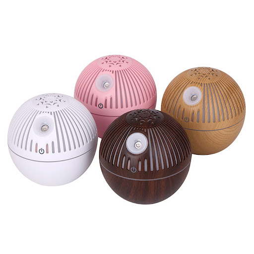 Title 6, Wood Grain Humidifier and Aroma Diffuser with 7...