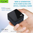 Máy Tính Siêu Nhỏ Ultra Mini Zx01 Plus - Intel Thế Hệ 12 Alder Lake N100 - Hỗ Trợ Xuất Hình 4K 60Hz