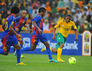 A file photo of Thuso Phala of Bafana Bafana attacking on the wing during the African Cup of Nations match between South Africa and Cape Verde Islands at the National Stadium on January 19, 2013 in Johannesburg, South Africa. Bafana face off with the Islanders in a crucial 2018 World Cup qualifier double-header in September 2017. 