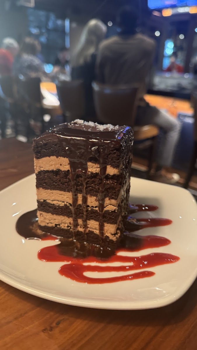 Layered chocolate cake - very good, very sweet