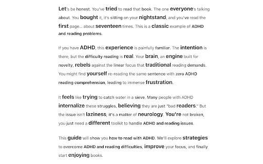 ADHD Reading