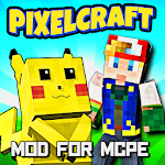 Cover Image of Descargar Mod Pokecube For MCPE + Skins Pixelmon 1.0 APK