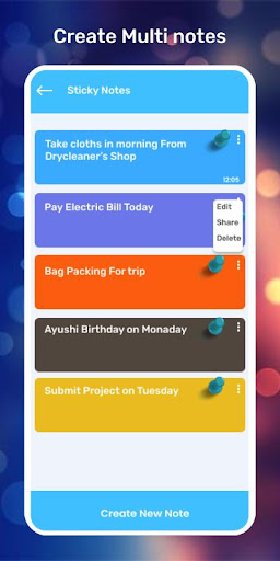 Sticky Notes - Floating Notes