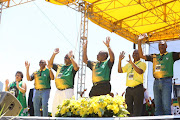 The ANC's  top six: Deputy Secretary-General Jesse Duarte, Secretary-General Ace Magashule, National Chairperson Gwede Mantashe, President Cyril Ramaphosa, Deputy president David Mabuza  and Treasurer- General Paul Mashatile.