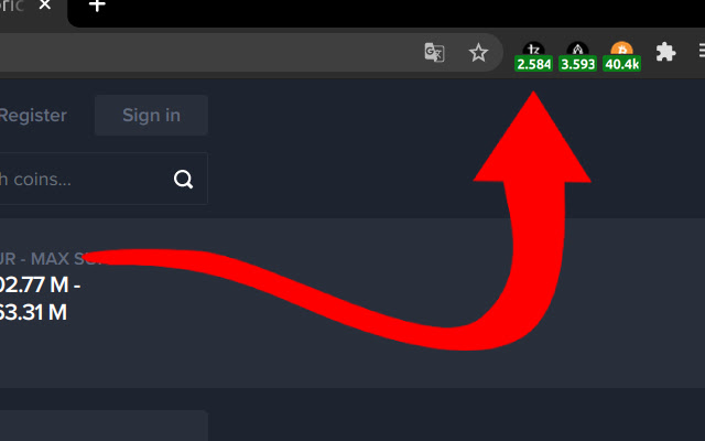 Tezos (XTZ) | Simple Ticker chrome extension