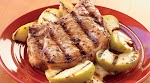 Whiskey-Mustard Pork Chops with Grilled Apples was pinched from <a href="http://www.weber.com/recipes/pork/whiskey-mustard-pork-chops-with-grilled-apples" target="_blank">www.weber.com.</a>