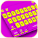 Thème de clavier Purple Yellow Stripes icon