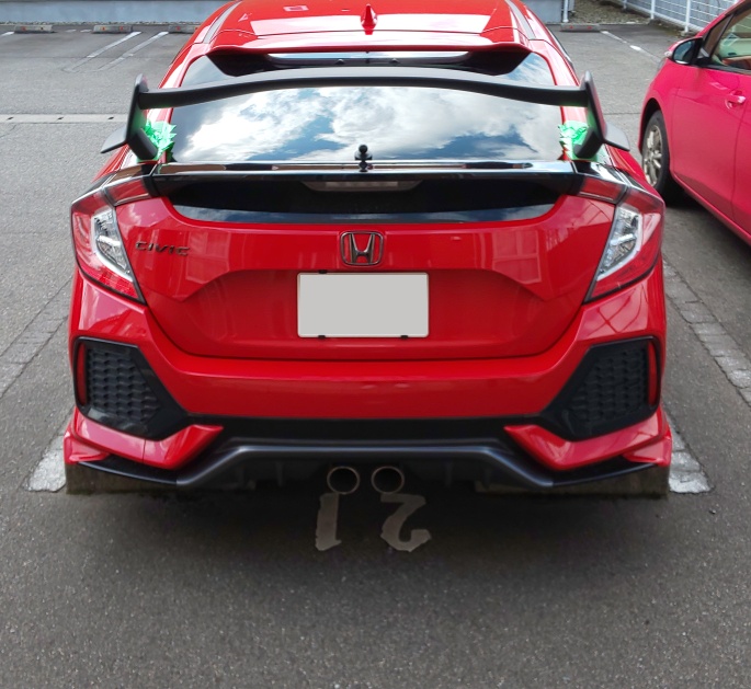 シビックのシビック・fk7・無限MUGEN・ウイング・ウィングに関するカスタム事例の投稿画像2枚目