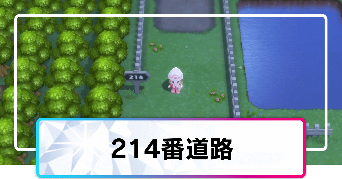 ポケモンダイパリメイク 214番道路のマップと出現ポケモン sp 神ゲー攻略