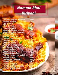 Namma Bhai Biryani menu 1