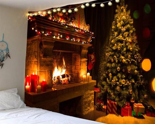 Title 9, Decorate Tapestry Christmas Tree Kindergarten D...