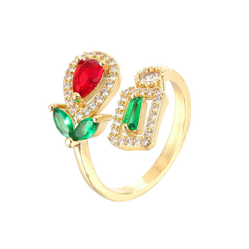 Title 8, Retro High-grade Socialite Style Tulip Flower R...