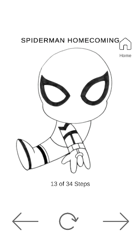 How to Draw Spider Boy easily