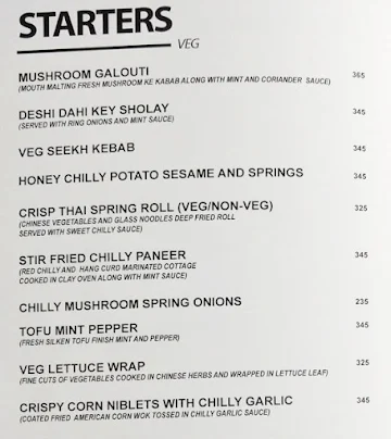 Kama Klub menu 