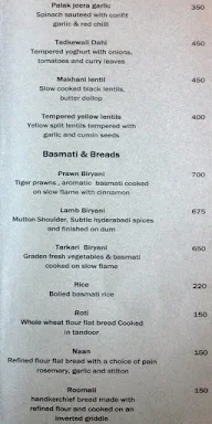 The Pink Poppadom, Hyatt MG Road menu 4