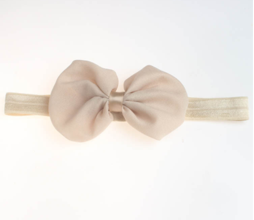 Bandeau pour Bébé et Enfant avec Noeud en Mousseline Style Européen et Américain, Doux et Élégant, Parfait pour toutes les occasions.