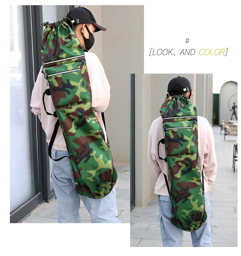 Title 8, Lightweight Waterproof Skate Bag with Large Cap...
