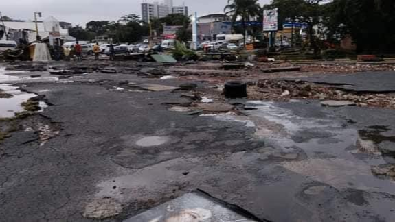 Heavy rains caused damage in Margate.