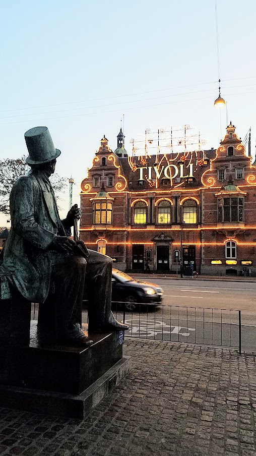 Visiting Tivoli Amusement park during Halloween decoration time, October 2018