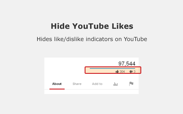 Hide YouTube Likes Preview image 3