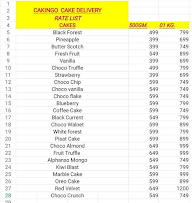 Cakingo Cake Delivery menu 1