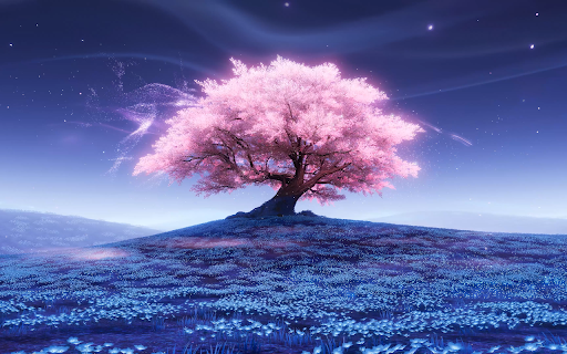 Magical Sakura Tree Live Wallpaper screenshot 1